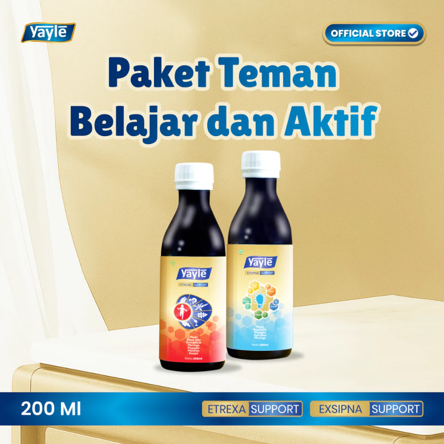 [Paket Teman Belajar & Aktif] YAYLE ETREXA & YAYLE EXSIPNA 200ML