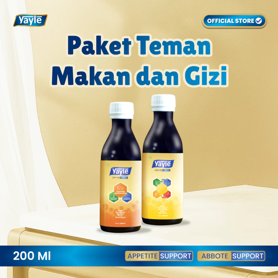 Paket Teman Makan & Gizi 200ml | Yayle Appetite & Abbote Support