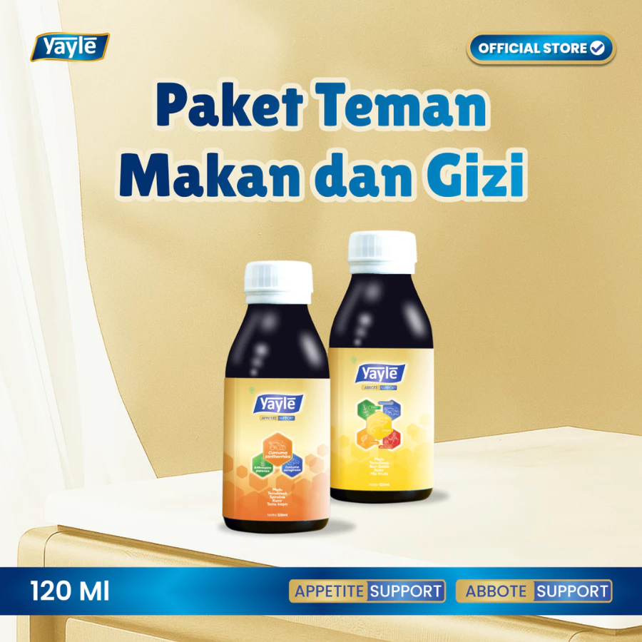 [Paket Teman Makan & Gizi] Yayle Appetite & Abbote Support 120ml