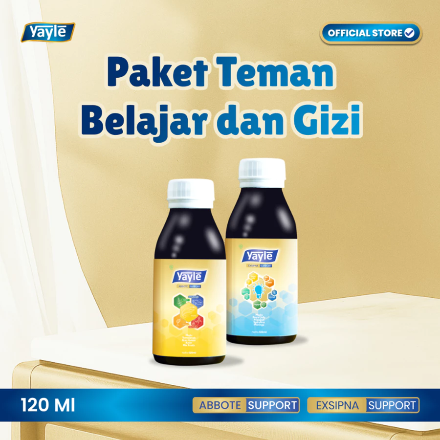 [Paket Teman Belajar & Gizi] Yayle Exsipna & Abbote 120ml