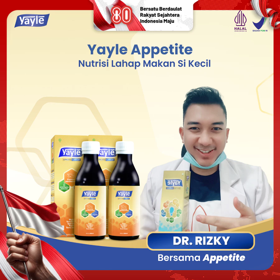 [PAKET GEMOY] Madu Anak Yayle Appetite Support 200ml 3 Botol - Madu Penambah Nafsu Makan Anak - Vitamin Penambah Nafsu Makan